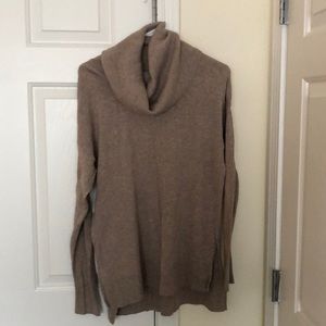 Cowl neck tunic sweater